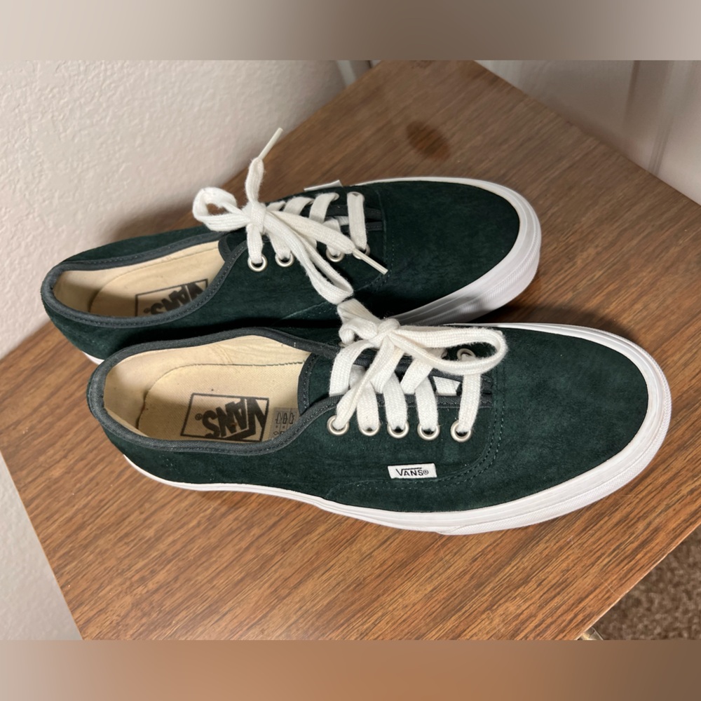 Green Suede Classic Vans